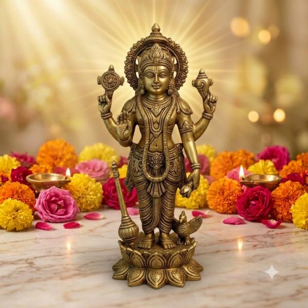 Brass Vishnu Idols